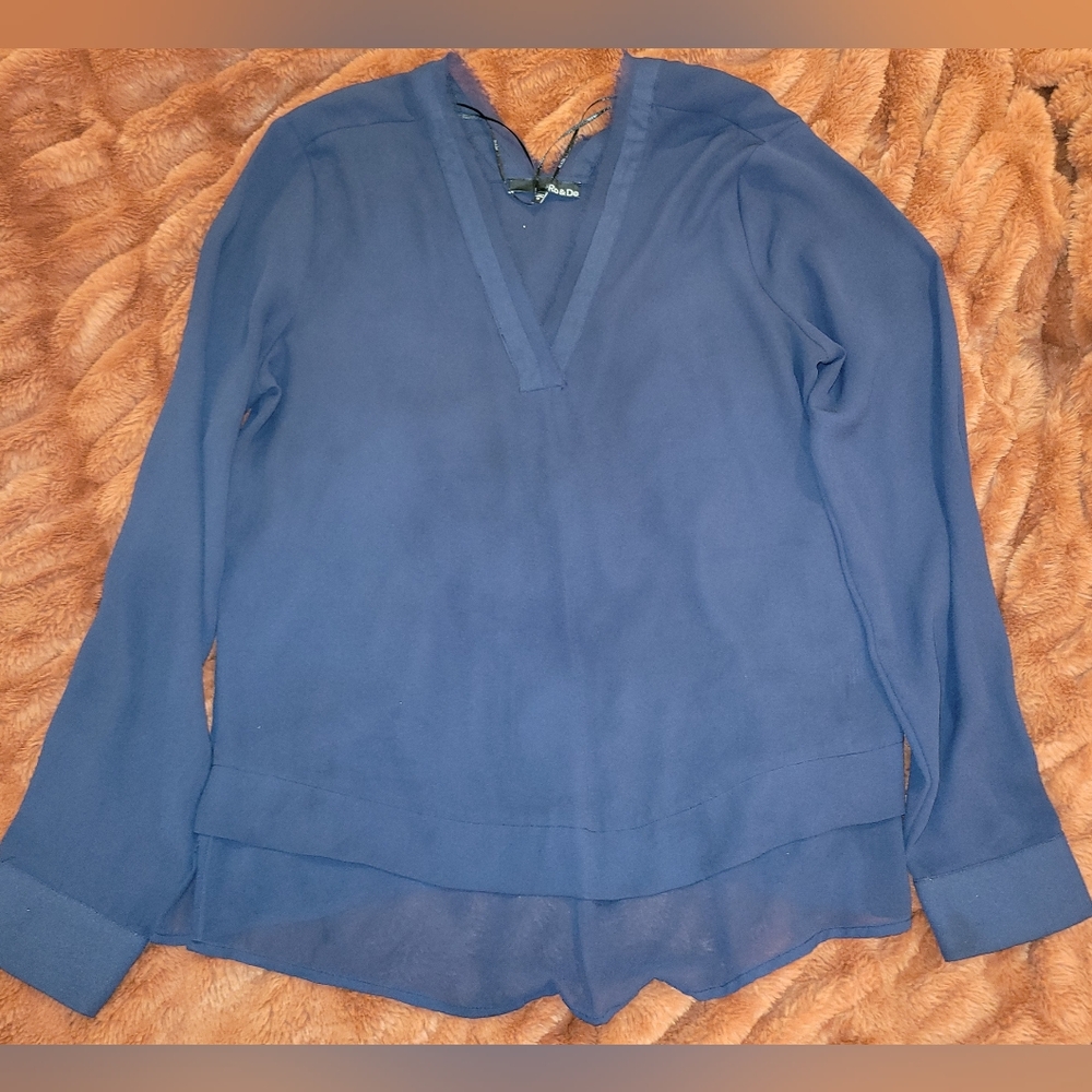 Ro & De Blue Blouse